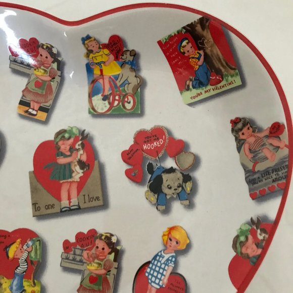 Large Retro Ceramic Valentine Heart-Shaped Bowl NWT - Picture 4 of 12